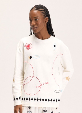 Pull Moletom Bordado olho de Peixe Cant�o - Foto 1