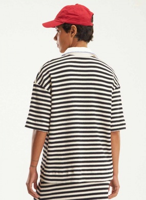 Blusa Polo Listras Bordadas Cant�o - Foto 2