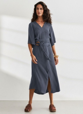 Vestido Azul Longo Luna Haes - Foto 1