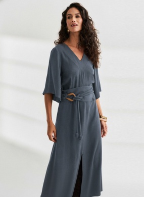 Vestido Azul Longo Luna Haes - Foto 2