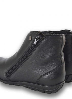 Bota Preta Pelica Cano Curto 5� Espa�o - Foto 3