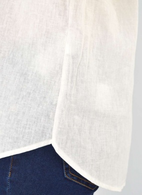Camisa Off White em Linho e Algod�o Gatos e Atos  - Foto 5