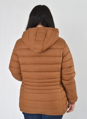Jaqueta Estofada Plus Camel Patchi - Foto 3