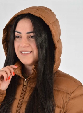 Jaqueta Estofada Plus Camel Patchi - Foto 4
