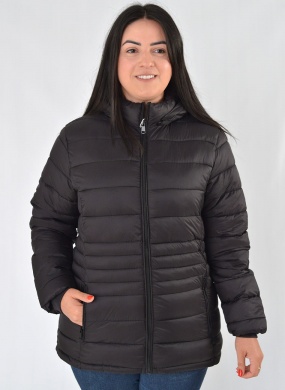 Jaqueta Estofada Plus Preto Patchi - Foto 1