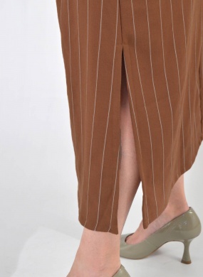 Vestido Risca de Giz Del Amo Capuccino - Foto 4
