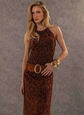 Vestido Justo Tule Estampado Innocence - Foto 3