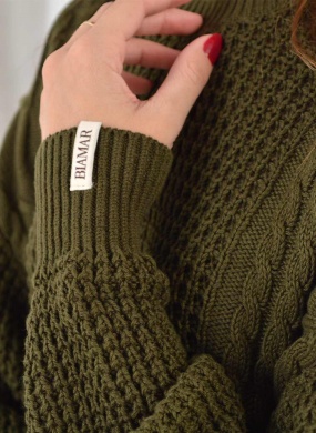 Blusa em Algod�o Oliva Tricot Biamar - Foto 2