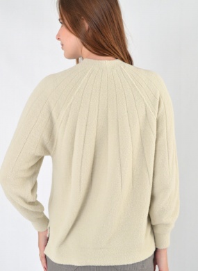 Blusa Marrom Fio Pluma Bege Biamar - Foto 3