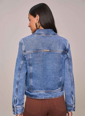Jaqueta Jeans Cropped Scalon  - Foto 2