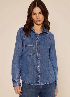 Camisa Jeans De Mangas Longas Com Bolsos Lez a Lez - Foto 2