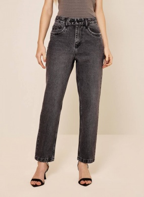 Cal�a Mom De Cintura Alta Jeans Lez a Lez - Foto 1