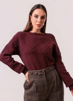 Blusa Leotine Malbec Das Gurias - Foto 1