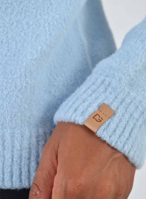 Blusa Azul Eveline Fio Pluma Das Gurias - Foto 4
