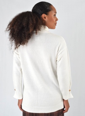 Blusa Maxi Augusta Off White Das Gurias - Foto 3