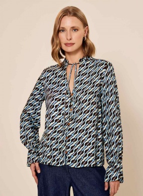 Camisa Amarra��o No Decote Lez a Lez - Foto 1