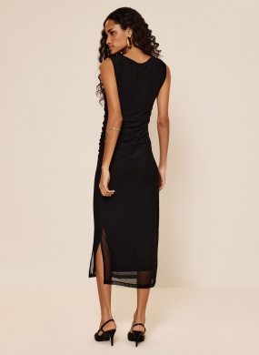 Vestido Ch� Com Franzidos Em Malha Tule Lez a Lez - Foto 3