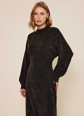 Vestido Ch� Em Malha Tric� Lez a Lez - Foto 2