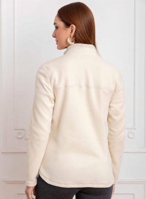 Jaqueta UpThermo Fleece Creme - Foto 3
