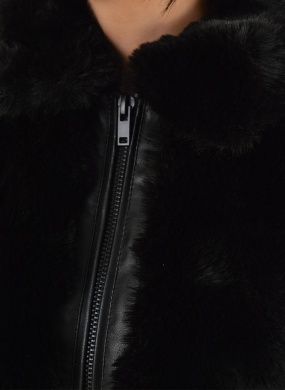 Casaco de Pele Sint�tica Bubbles Diamante Alpelo - Foto 6