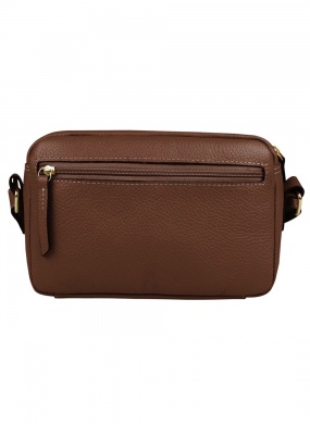 Bolsa Marrom Pequena Al�a Transversal Linea Bella - Foto 1