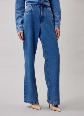 Cal�a Jeans Agata Wide Flor de Lis - Foto 1