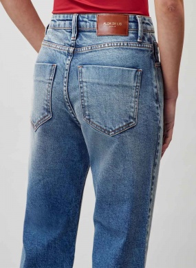Cal�a Jeans Turmalina Straight Cropped Flor de Lis - Foto 3