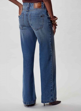 Cal�a Jeans Turmalina Wide Flor de Lis - Foto 2