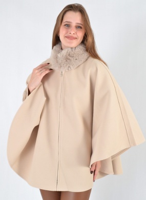 Capa Cor Bege Suzan Zheng - Foto 1