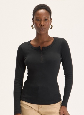 Blusa Ribana Preto Cant�o - Foto 1