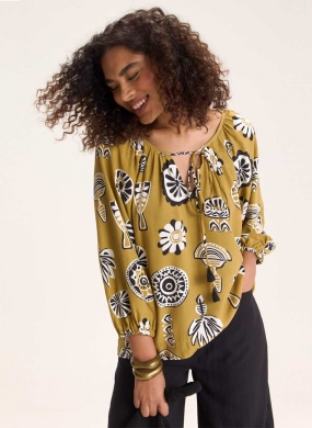 Bata Estampa Ancestral Cant�o - Foto 1