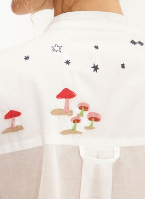 Camisa Voil Bordado Sonho Cant�o - Foto 2