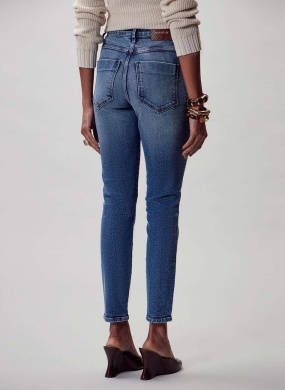 Cal�a Jeans Agata Cigarrete Flor de Lis - Foto 2