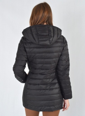 Jaqueta de Pluma de Ganso Cor Marrom Preto Alpelo PLUS - Foto 5