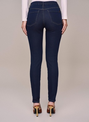 Cal�a Jeans Skinny Cintura com El�stico Scalon - Foto 2