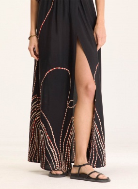 Vestido Crepe Estampa Vortex Cant�o - Foto 4