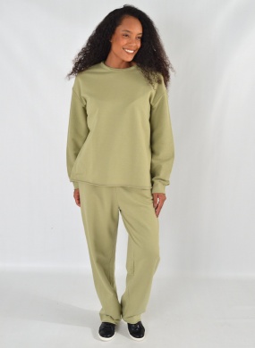 Conjunto Moletom Caqui Cant�o - Foto 1