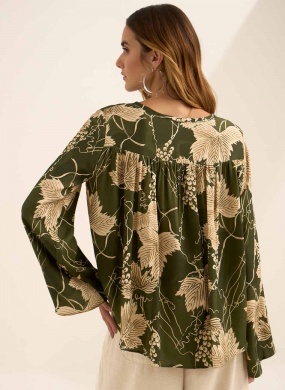 Blusa Mangas Longas Estampada Lez a Lez - Foto 3