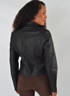Jaqueta Preto PU Lez a Lez  - Foto 5