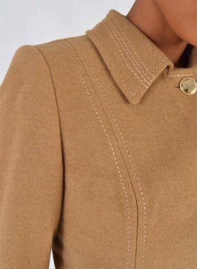 Casaco de L� 7/8 Velour Capuccino Malise - Foto 4