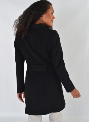 Casaco de L� 7/8 Velour Preto Malise - Foto 5