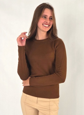 Blusa Fio de Cachemir Peluciada Capuccino Susan Zheng  - Foto 1
