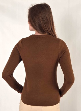 Blusa Fio de Cachemir Peluciada Capuccino Susan Zheng  - Foto 3