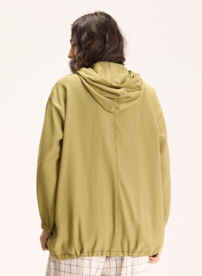 Parka Caqui Viscose Sarjada Cant�o  - Foto 3