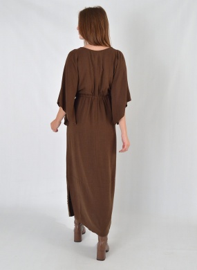 Vestido Marrom Longo Zeus Haes - Foto 5