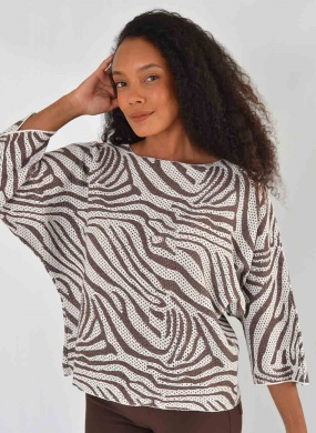 Blusa Cacau Fio Vazado Haes - Foto 1
