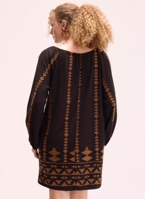 Vestido Linho Bordado Cant�o - Foto 3
