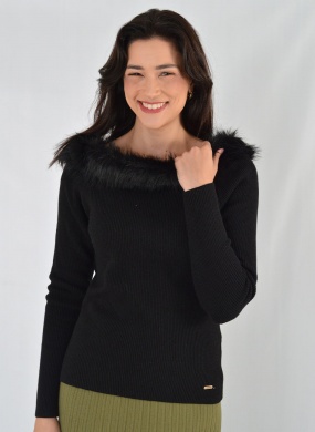 Blusa Pelo Fake Gida  - Foto 1
