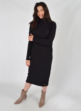 Vestido Tricot Preto Gida  - Foto 1