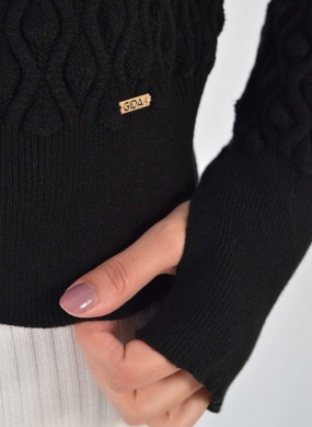 Blusa Preto Tricot em 3D Gida  - Foto 2